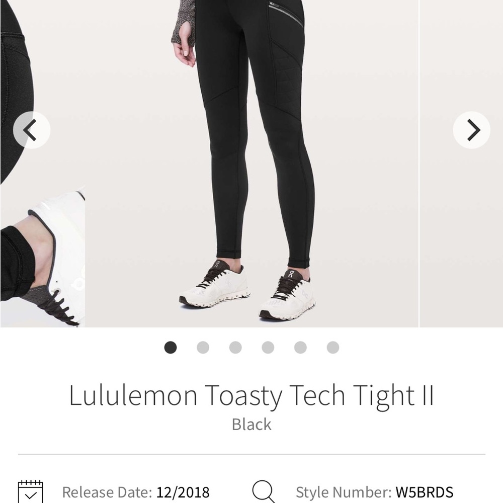 Lululemon Athletica Black Performance Tights